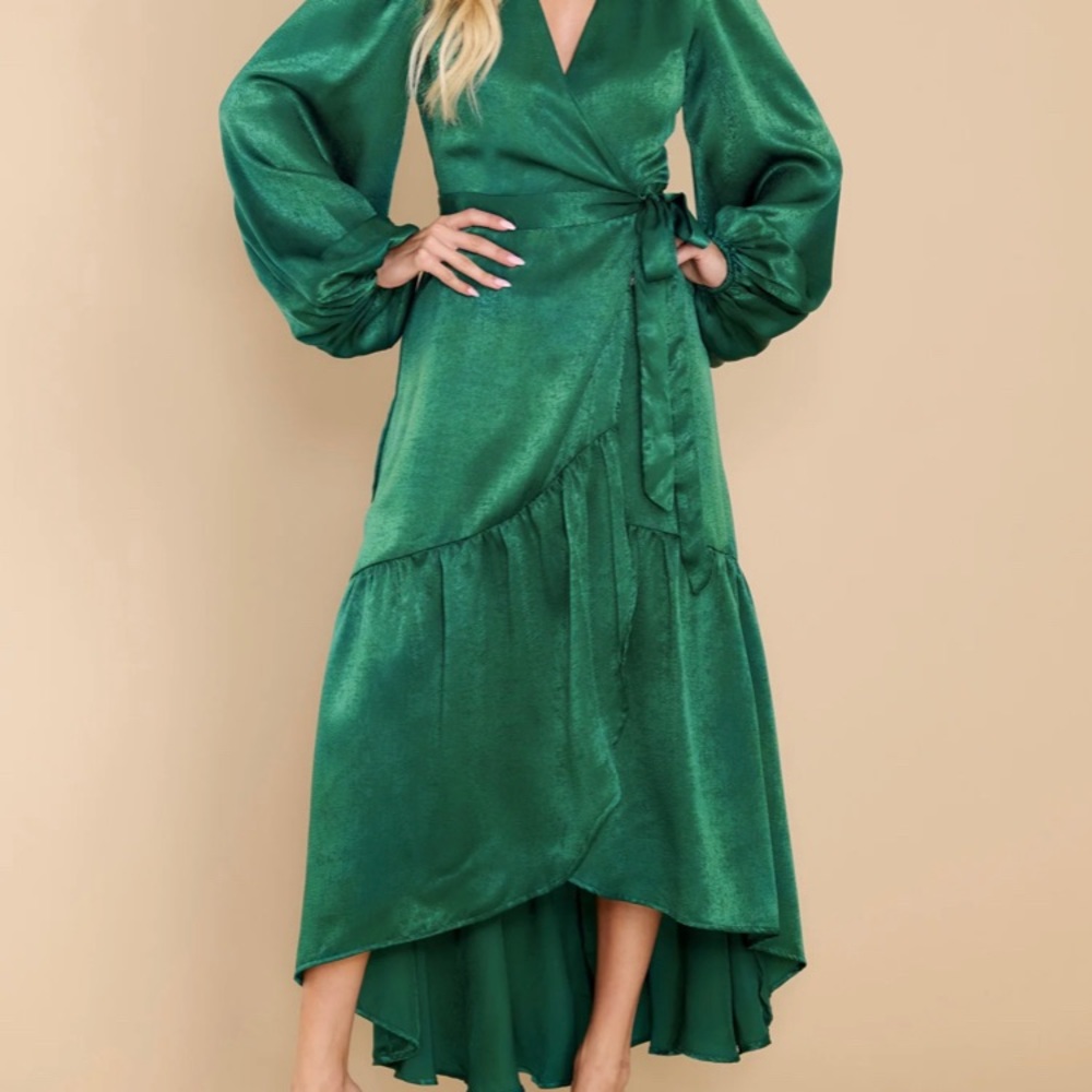 Aura wrap around maxi dress